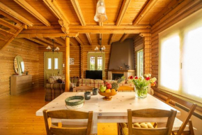 Wooden villa, big garden, mountain view
